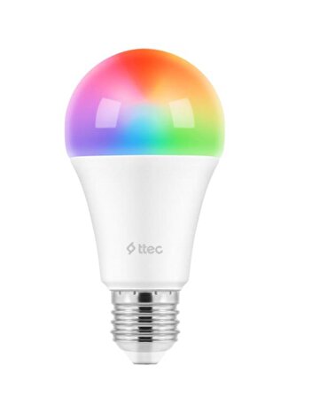 Ttec Enerji Tasaruflu 16 Milyon Renk Destekli Uygulama Kontrollu Wifi Akıllı Ampul Işık Ayarlı Ampul