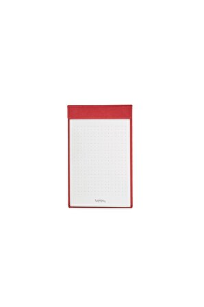 Vişne Kırmızısı Notepad Noktalı Not Defteri 9 x 15 cm.