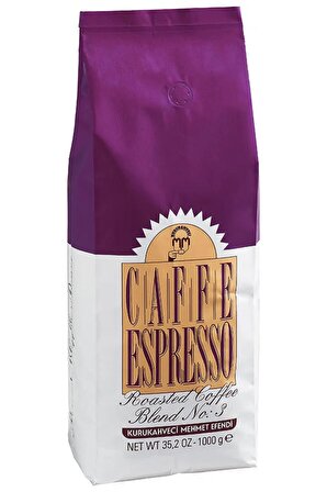 Kurukahveci Mehmet Efendi Caffe Espresso Blend No:3 Çekirdek Kahve 1 Kg