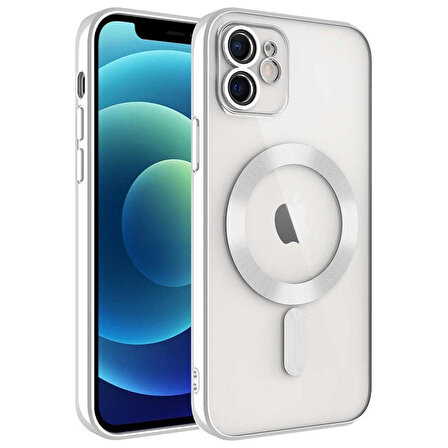 Gpack Apple iPhone 11 Kılıf Demre Renkli Silikon Magsafe Wireless Şarj Özellikli