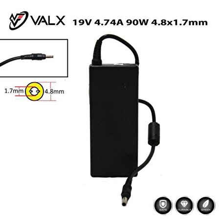 Valx LA-19047 19V 4.74A 90W 4.8x1.7 Laptop Adaptör