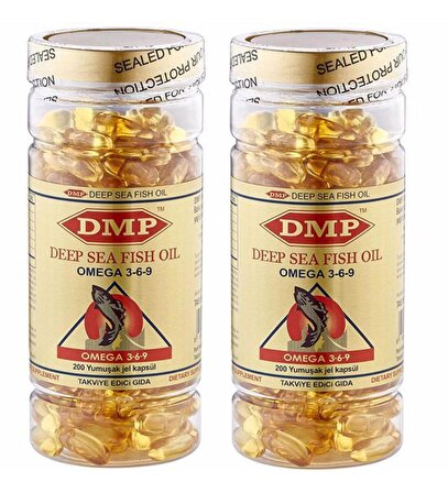 DMP Omega 3 6 9 Balık Yağı 1000 Mg 2 Adet 200 Softgel