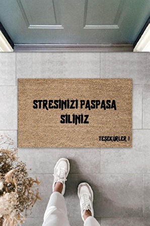 Modern Paspas - Stresinizi Paspasa Siliniz - Özel Tasarım Kapı Önü Paspası