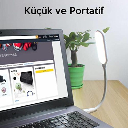 Polham Elastik Usb Girişli Led Lamba Masa Lambası Klavye Lambası Dekoratif Portatif Masa Lambası