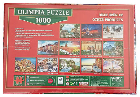 Olimpia Manzara 1000 Parça Yetişkin Puzzle