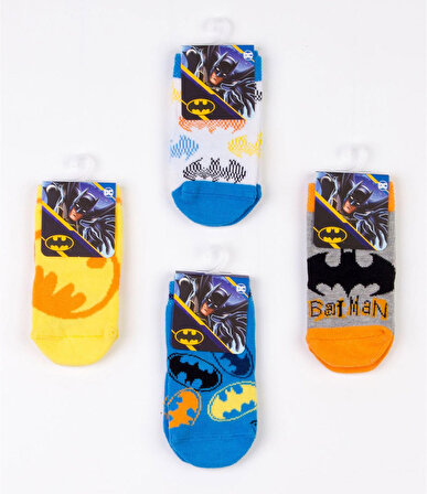Batman 0-1 Yaş 4 Adet Lisanslı Çocuk Çorabı Havlu Çorap