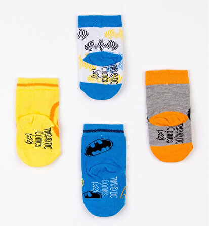 Batman 0-1 Yaş 4 Adet Lisanslı Çocuk Çorabı Havlu Çorap