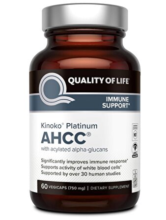 Premium Kinoko Platinum AHCC 750 mg 60 Kapsül