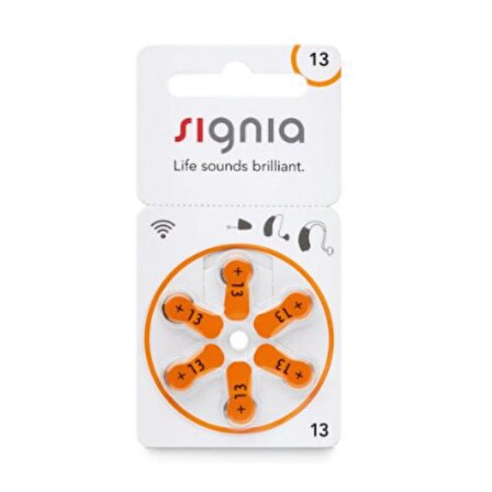 Signia 13 Numara İşitme Cihazı Pili 10 Paket 60'lı