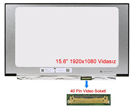 NT156WHM-T03 V8.1 (Dokunmatik Değil) 15.6" 40 Pin Vidasız Notebook LCD Ekran