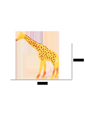 Vahşi Hayvanlar Zürafa Figür Oyuncak 15Cm 
