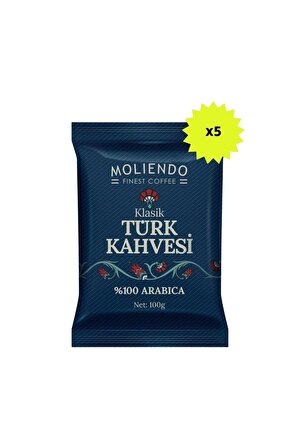 Moliendo Klasik Türk Kahvesi 100 G 5'li Avantaj Paketi