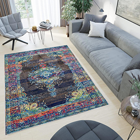 Dijital Baskı Yıkanabilir Kaymaz Taban Salon Halısı Ve Yolluk RVG0790