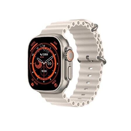 PolyGold GS8 Artı Ultra Watch 8 Beyaz Akıllı Saat