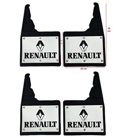 Renault 19 Europa Uyumlu 4 lü Ön-Arka Perçinli Paçalık Tozluk Çamurluk REN1RX025YD