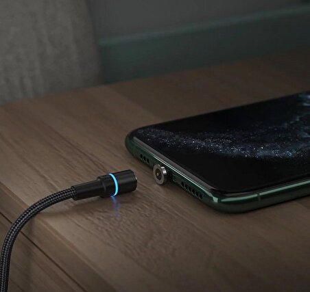 Essager Manyetik Mıknatıslı Led Işıklı Mikro USB Kablo