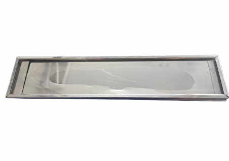 Plakalık Krom Nikelajlı Paslanmaz Metal 2'li Plaka Altlığı 53x12 cm