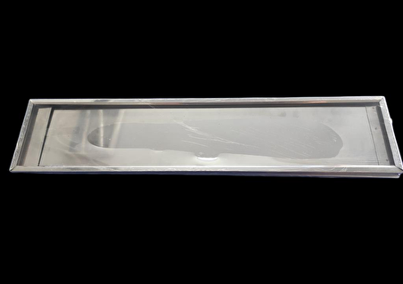 Plakalık Krom Nikelajlı Paslanmaz Metal 2'li Plaka Altlığı 53x12 cm