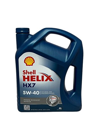 Shell Helix HX7 5W-40 Sentetik Motor Yağı 4 Litre