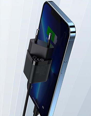 Baseus Gan3 Seri PD3.0, QC4+ PPS 30W Şarj Başlık İphone Şarj İphone 11 12 13 14 15 Pro Max Şarj Başlık
