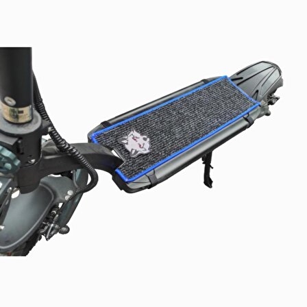 Elektrikli scooter aksesuar koruyucu paspas Sway 2000w YB-F3 mavi kenarlı gri kurt