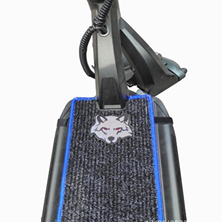 Elektrikli scooter aksesuar koruyucu paspas Sway 2000w YB-F3 mavi kenarlı gri kurt