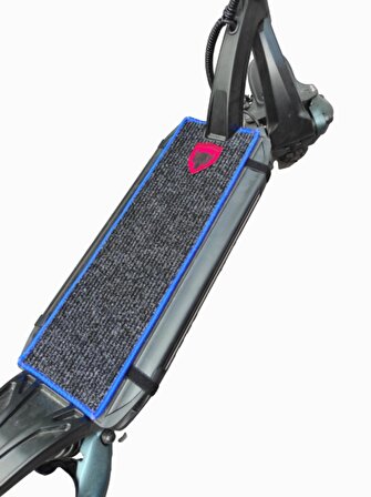 Elektrikli scooter aksesuar koruyucu paspas Sway 2000w YB-F3 mavi kenarlı kırmızı kurt