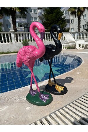 Dekoratif Flamingo Havuz Kenarı Süsü 2'li