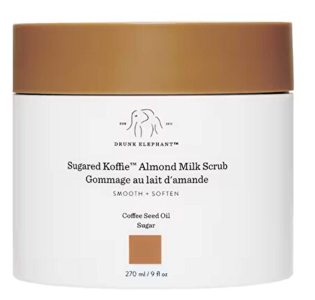 Drunk Elephant Sugared Koffie Almond Milk Scrub - Kahve Peelingi 270 ML 