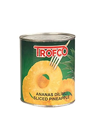 Trofco Dilimli (12 Dilim) Ananas 850 Gr 24 Adet (1 Koli)