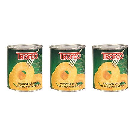 Trofco Dilimli (12 Dilim) Ananas 850 Gr 3 Adet
