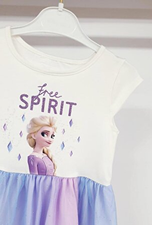 Elsa Kız Çocuk Elbise