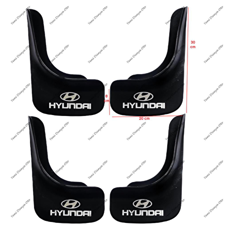Hyundai Bayon Uyumlu 4'lü Ön Arka Paçalık Çamurluk Tozluk HYU1UX015