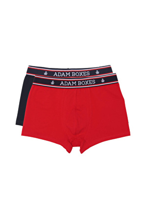 Adam Boxes Boxer Trunk Neo-Maritime 
2'li Paket - Lacivert, Kırmızı