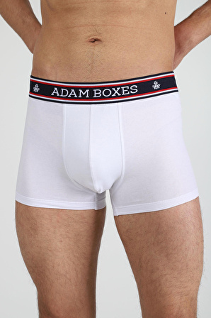 Adam Boxes Boxer Trunk Neo-Maritime 
2'li Paket - Beyaz, Lacivert