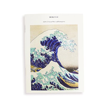 Hokusai ''Kanagawa'da büyük dalga'' A6 Çizgisiz Defter