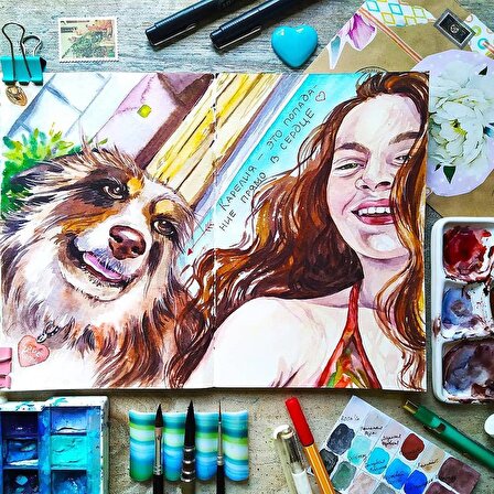 “Doğu Kaleydoskopu” koleksiyon eskiz defteri B6 Limited edition watercolor sketchbook