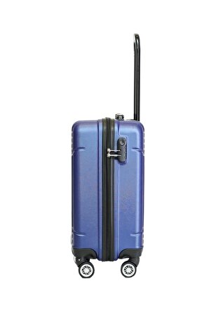 Abs 3'lü Valiz - Bavul - Seyehat Çanta Seti Saks Mavisi Renk