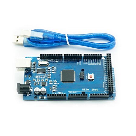 Arduino Mega 2560 R3 Klon USB Chip CH340 (USB Kablo Dahil)