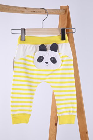 Babyhola Kız Bebek Patiksiz Alt Pantolon Panda 9450
