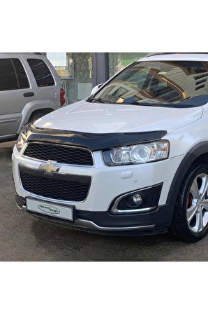 Chevrolet Captiva Ön Kaput Koruma Rüzgarlığı 3mm Akrilik Parlak Siyah Deflektör 2012-2019