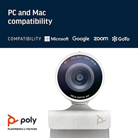 Poly - Studio P5 Webcam with Blackwire 3325 Headset Kit