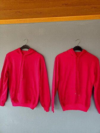 Sevgili Kombini Unisex Kanguru Cepli Sweatshirt Kırmızı 