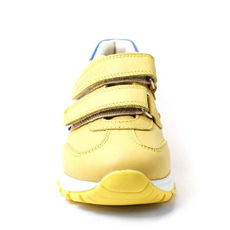 Artico Starex Hakiki Deri Sarı Lacivert Çocuk Spor Ayakkabı