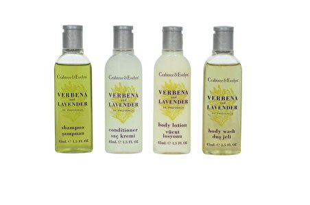  Crabtree & Evelyn's Verbena & Lavender 4 'lü Saç ve Vücut Bakım Seti 4 x 45 ML