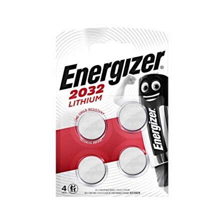 Energizer Lithium CR2032 4 ’Lü Blister