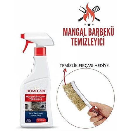 Mangal Barbekü Temizlik Fırça Seti 