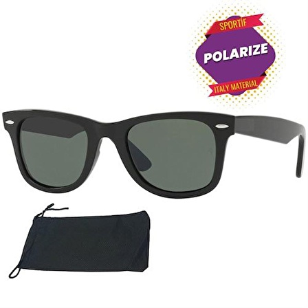 6 ADET Kemik Polarized Siyah Erkek Güneş Gözlüğü 