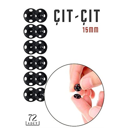 288 ADET Metal ÇıtÇıt 15 mm  NO:4