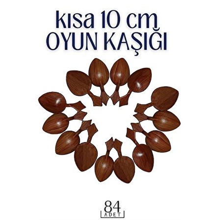 84 ADET Kısa Oyun Kaşığı